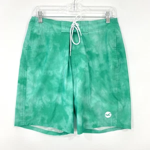 Hollister California Men’s Swim Trunks Size 30 Green Epic Flex Stretch - Picture 1 of 11