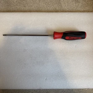 Destornillador largo resistente a manipulaciones Snap On T30 Torx agarre clasificado en rojo - Imagen 1 de 6