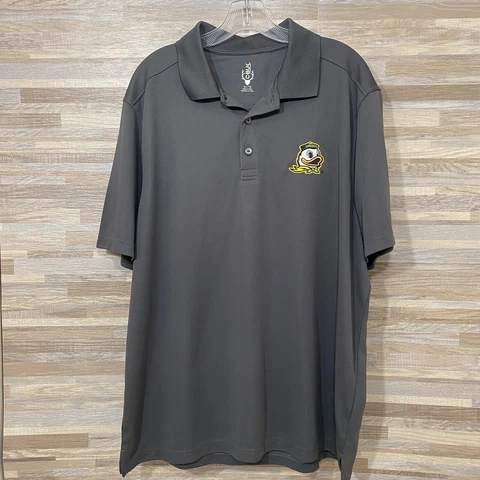 Cutter & Buck Men's Oregon Ducks Gray Mascot Polo, X-Large Cover