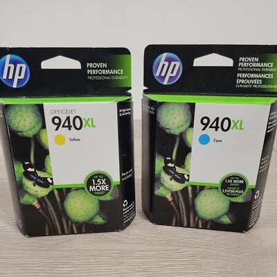 HP Ink 940XL Yellow and Cyan Hewlett-Packard Expired - Image 1 of 4