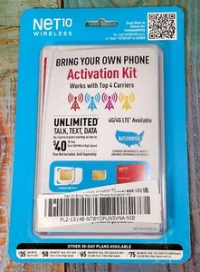 Net10 Wireless Bring Your Own Phone Activation Kit - NEW - Picture 1 of 6