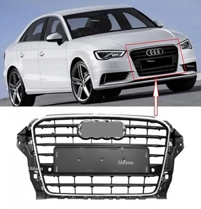 VORDERER KÜHLER MITTELGRILL PASST AUDI A3 8V 2013-2016 LIMOUSINE - Bild 1 von 6