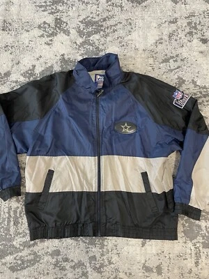 Vintage 90s Pro Player Dallas Cowboys NFL Experience Jacket Blue Size XL - Image 1 of 4