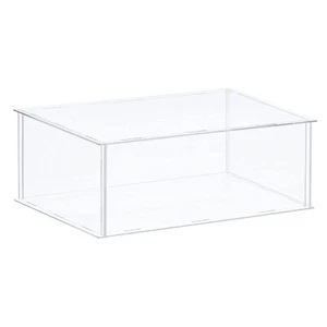 Acrylic Display Case Plastic Box Clear Assemble Dustproof Showcase 14x12.2x6.... - Picture 1 of 7