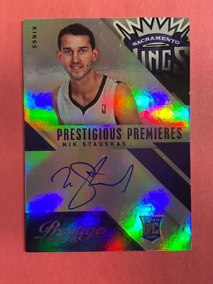 Nik Stauskas 2014-15 Panini Prestige Rookie RC Auto Autograph - Image 1 of 2