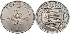Großbritannien - Bailliwick of Guernsey 5 Pence 1968-2012 verschiedene Jahrgänge