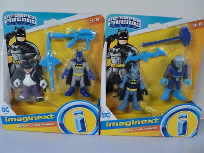 2 DC Super Friends Imaginext Batman & Mr Freeze = Juego Batman & The Penquin Foto 1 de 2