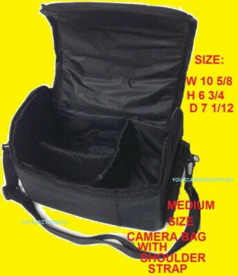 🚩FUNDA BOLSA MEDIANA/GRANDE para CÁMARA NIKON DSLR D3000 D3100 D3200 D3300 D3400 D3500 Foto 1 de 4