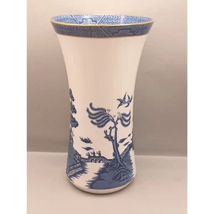 Jarrón Royal Doulton 1981 Hecho en Inglaterra Cabinas Real Antiguo Patrón de Sauce China de Hueso - Imagen 1 de 16