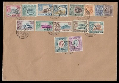 Cyprus 1960 First Definitive Overprinted Issue Unofficial FDC. Signed Vlastos - Image 1 of 2