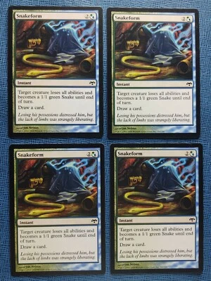 MTG 4x Snakeform x4 NM Eventide Magic Playset - Image 1 of 2