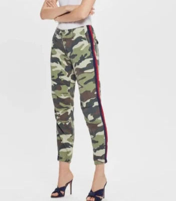 NWT MOTHER THE NO ZIP MISFIT CAMOUFLAGE PANTS, SZ 26 - Image 1 of 4