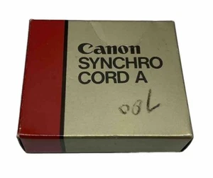Canon Synchro Cord A Flash Sync Cord for Flashes 155A 177A 199A- New Old Stock - Picture 1 of 2