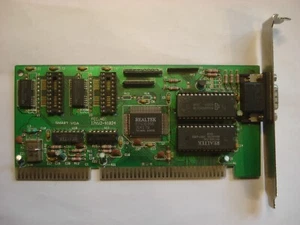 Vintage ISA Video Card . I7KV2-91024 REALTEK ISA VGA CARD RTG3105E - Picture 1 of 6
