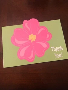 New Pottery Barn Kids Luau Thank You Cards -8 Cards & envelopes - Picture 1 of 2