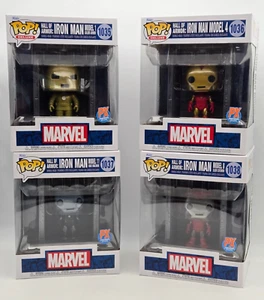 POP! De lujo Marvel Salón de la Armadura Iron Man Juego de 4 PX Previews Exclusivo Nuevo LOTE - Imagen 1 de 24