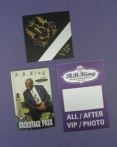 B.B. King - 3 Original Backstage Passes - incl. 50th Anniversary- Unused Stock ! - Picture 1 of 1