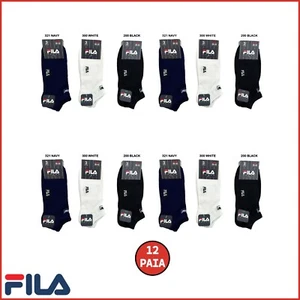 Fila Calze Fantasmini Cotone 12 Paia Una Dozzina F1782 Unisex Uomo Donna - Imagen 1 de 8