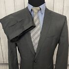 Vince Camuto 44R - W37 x L32 Gray Slim Fit 100% Wool 2-Piece Suit