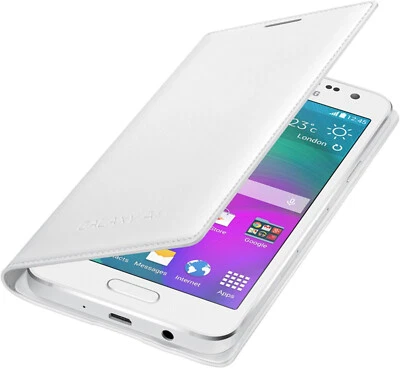 Funda Original Samsung Folio Abatible Para Samsung Galaxy A3 2015 A300 Blanca Foto 1 de 3