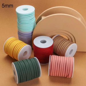 Faux Suede Leather Velvet Cord Ribbon String Rope - 2.6mm 5mm 10mm Widths  - Picture 1 of 34