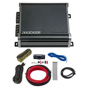 Kicker CX Serie Monoblock Bassverstärker Klasse D 800 W Peak 1 Ohm + Installationsset - Bild 1 von 5
