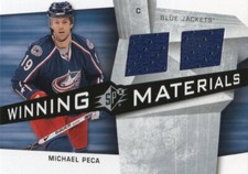 2008-09 SPx Winning Materials #WM-MP Michael Peca Columbus Blue Jackets