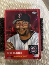 #1/5🔥🔥🔥 RED Wave Refractor 01/5 - 2022 Topps Chrome Platinum TORII HUNTER🔥🔥