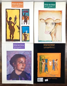 Lot of 4 Step By Step Graphics Magazine 1993 1994 1997 Art Design Illustration - Imagen 1 de 9