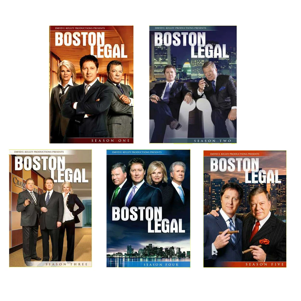 Boston Legal The Complete TV Series DVD Collection Sets Season 1-5 New 1 2 3 4 5 - Image 1 of 1