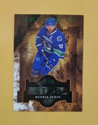 2011-12 Upper Deck Artifacts Emerald /99 Henrik Sedin #124 SP - Image 1 of 4