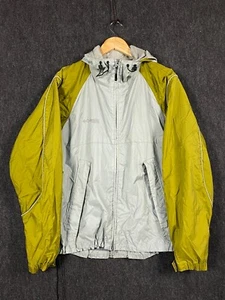 Columbia XCO Mens Medium Windbreaker Jacket Grey Green Olive Hooded (for repair) - Picture 1 of 19