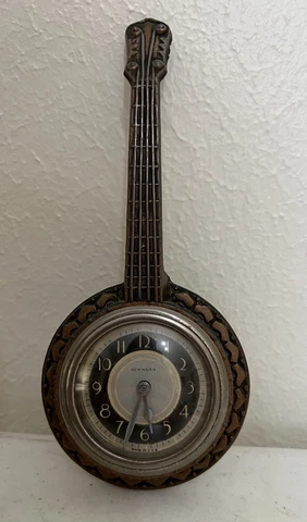 New Haven Novelty Mechanical Mini Banjo Desk/Wall Clock Cover