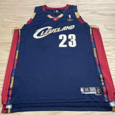 Men’s Reebok LeBron James Cleveland Cavaliers Sewn NBA Jersey Size Adult 2XL XXL - Image 1 of 4