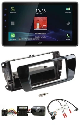 JVC DAB Lenkrad Bluetooth USB Autoradio für Seat Ibiza Klavierlack schwarz - Bild 1 von 4