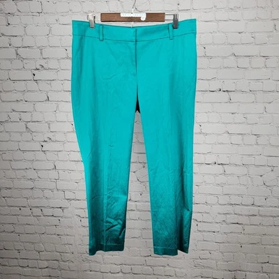 Pantalones cortos ann Taylor verde brillo tiro medio elásticos cónicos 14 (34x26,5) Foto 1 de 4