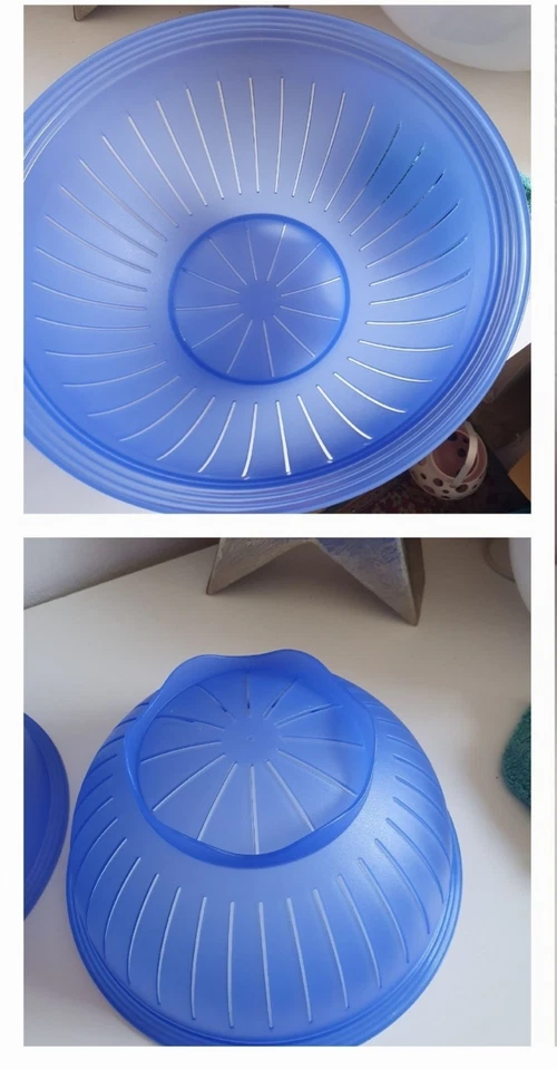 Tupperware Sieb für Schüssel 4,5 L, Junge Welle, Blau  ,Neu - Bild 1 von 1