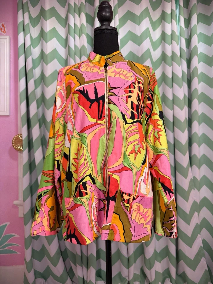 True Vintage Late 60s/ Early 70s Psychedelic Print Jacket - Image 1 of 4