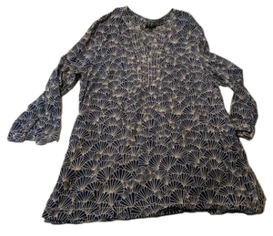 Talbot's M blau-weiß Baumwolle Fan Shirt Top - Bild 1 von 8