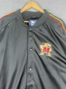 Vintage Pro Player University Of Maryland Jacke Herren XXL Schwarz UMD Warmup - Bild 1 von 8