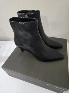 NEU Vince Camuto Quinley Leder Bootie schwarz Größe 7M - Bild 1 von 6