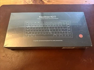 Keychron K2 v2 Keyboard - Mechanical Wireless - Brown Switch - K2L3 - SEALED - Picture 1 of 5
