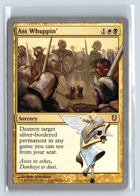 ASS WHUPPIN' – MTG Magic the Gathering Card – Unhinged – Rare - Image 1 of 4