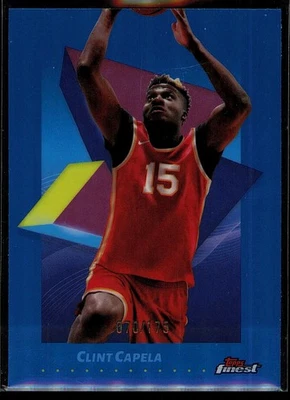 Clint Capela 2024-25 Finest Blue Refractor #1 Atlanta Hawks #/175 - Image 1 of 2