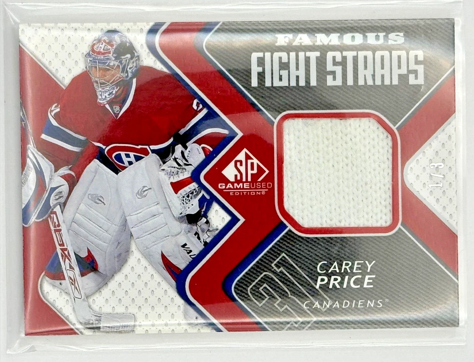 2008-09 Upper Deck SP Game Used Famous Fight Straps - Carey PRICE # 1 / 3 🥅 - Image 1 of 3