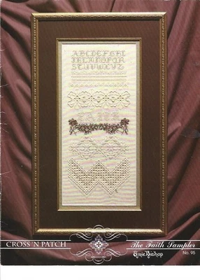 Th Faith Sampler Emie Bishop Cross Stitch Chart Stitches No 95 - Image 1 of 2