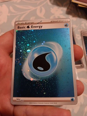 Basic Water Energy (Cosmos Holo) 003 Sv01: Scarlet & Violet Base Set Holo - Image 1 of 3