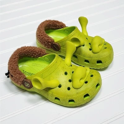Zuecos/sandalias Crocs Classic DreamWorks Shrek para niños Foto 1 de 4