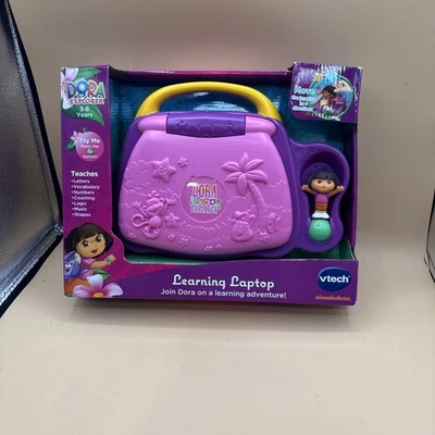 VTech Dora The Explorer Carnaval Time Learning Laptop RARE - Image 1 of 4
