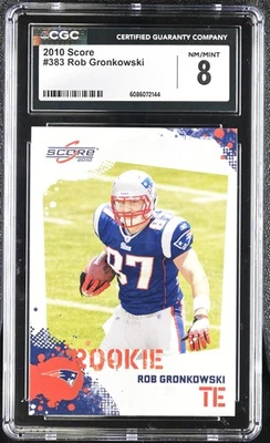 2010 Score #383 Rob Gronkowski CGC 8 - Image 1 of 2